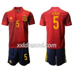 Španjolska Sergio 5 Domaći Dječji Komplet Dresovi za Nogomet Euro 2020 (+ kratke hlače)